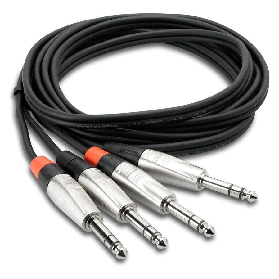 Hosa - PRO Cable 2 x TRS 6.35mm - 2 x TRS 1.5m (1.50 m) (HSS-005X2)