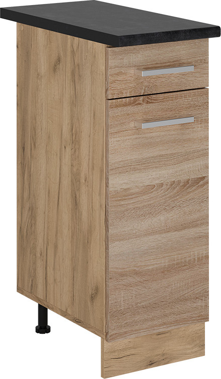 Vicco R-Line Sonoma Keukenonderkast Antraciet Breedte: 30 cm