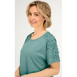 Baumwoll-Shirt in salbei in Größe 52/54 von DW-Shop, Salbei, 52/54