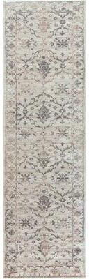 Alora Decor Swagger Collection Grey Distress Medallion Rug