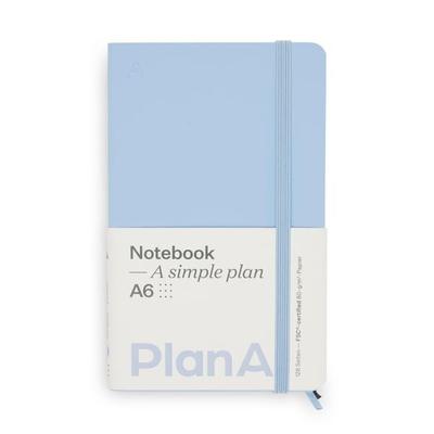 Notizbuch A6 Softcover French Blue Punktiert, 128 Seiten