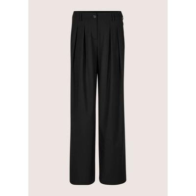 Bundfaltenhose MADELEINE "Palazzohose Elegante Palazzohose mit weitem Bein", Damen, Gr. 38, N-Gr, schwarz, Obermaterial: 64% Polyester PES. 32% Viskose CV. 4% Elasthan EL., Modern, Hosen, Bundfaltenhose mit weitem Bein