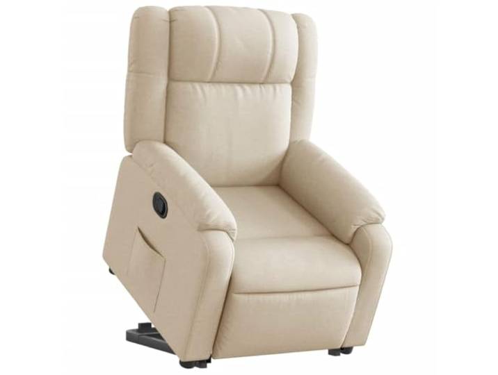 vidaXL Relaxsessel mit Aufstehhilfe Creme Stoff