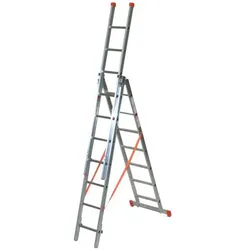 Facal Mehrzweckleiter 3-teilig GENIA S300 3x7 Sprossen