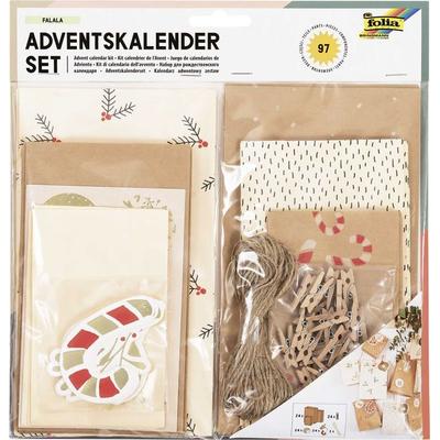 Folia Adventskalender Set FALALA, 97-teilig