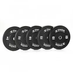 Thor Fitness Schwarz Stoßstangen-Gewichtsscheiben 10kg / 50mm (1 Stck)