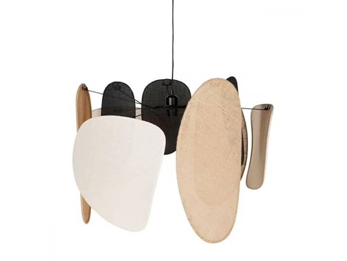 Ostaria Suspension lin et jute Almeria beige\, noir et marron