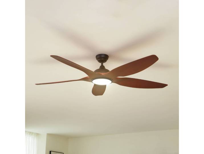 Lucande LED-Deckenventilator Omendo, schwarz, DC, leise, CCT Omendo Lucande, dimmbar, schwarz, für Wohn- / Esszimmer, Metall, Modern