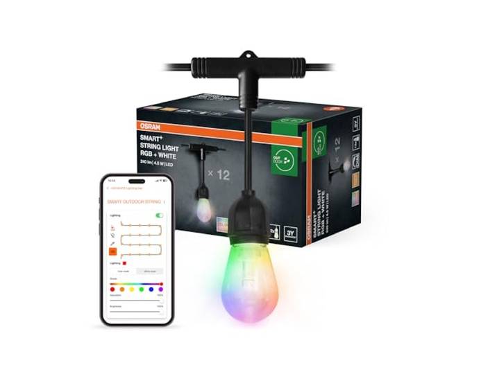 Osram SMART+ Outdoor WiFi-Lichterkette, 4,5W, schwarz