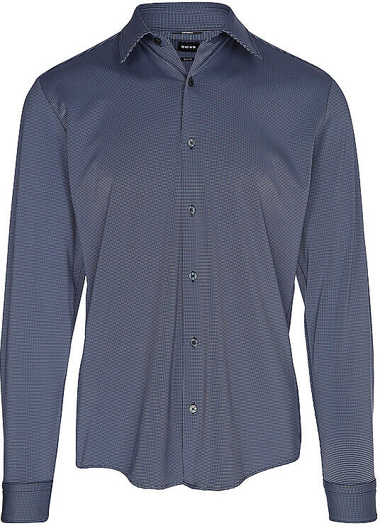 Boss Hemd Slim Fit ROAN-K-F-261 dunkelblau   M M