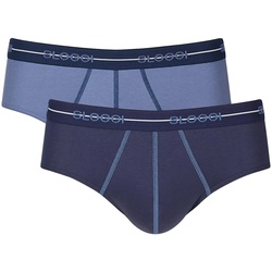 Sloggi Herren Slips 2er Pack - Start midi C2P box, Baumwolle Dunkelblau/Blau / XL