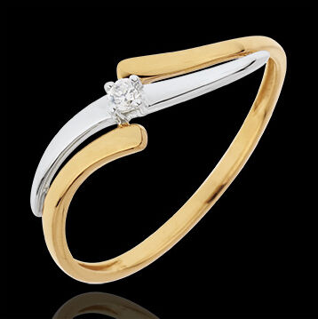 Edenly SolitÃ¤r Ring Kostbarer Kokon - Abenteuer - Diamant 0. 04 Karat
