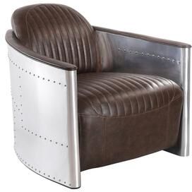 HCD Mozilla TomCat Antique Lounge Chair - 28.5''Hx32''Wx37''D