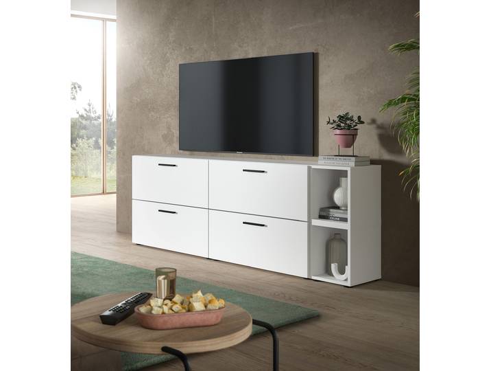 Sideboard The One Typ B 176 x 67 x 34cm Weiß/Weiß