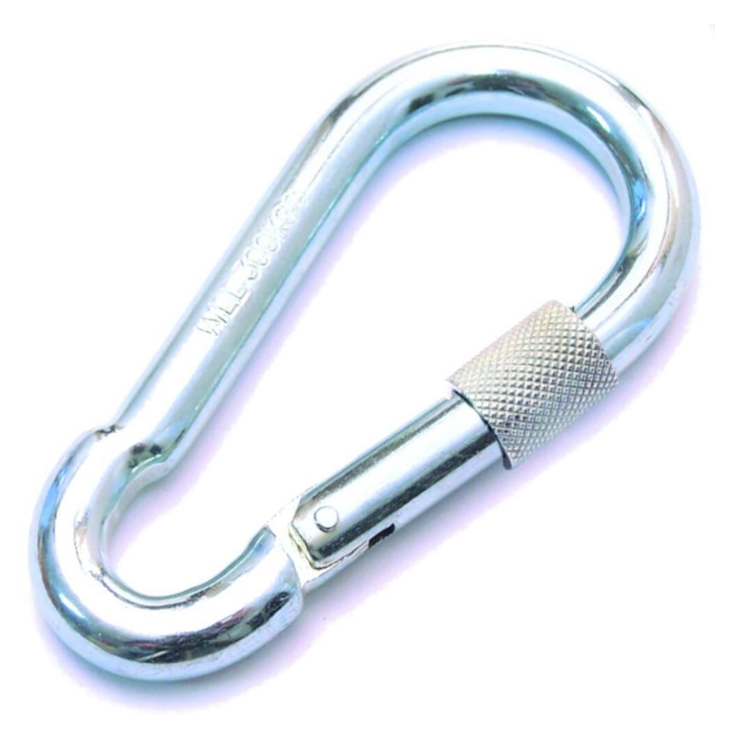 Pösamo Karabiner mit Schraubverbinder 100 x 10 mm verzinkt, lose (2100400476)