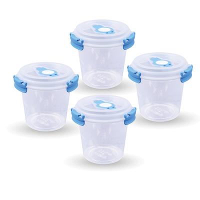Bestlivings Frischhaltebox 0,64L - Joghurt im Set Blau - 4er Pack ( 4 Stück )