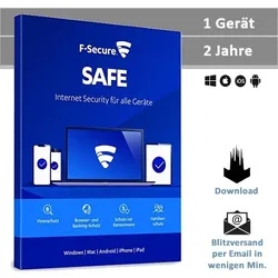 F-Secure Safe 2026, 1 Gerät - 2 Jahre, Download