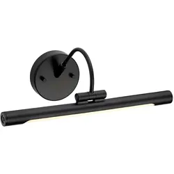 Bilderleuchte Wandlampe LED Spiegelleuchte Flurlampe Stahl Schwarz B 38,8 cm