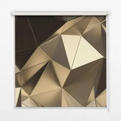 INNENROLLO - Fensterrollo - Rollo - 60x40 cm - Goldene Dreiecke