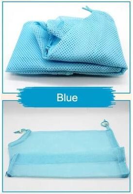 Uplift Essentials Mesh Cat Grooming & Bath Bag blue