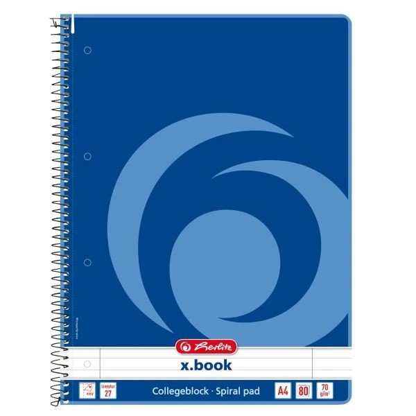HERLITZ A4 80 Blatt, liniert, 70 g/m2