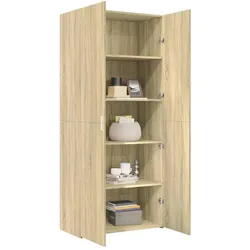 vidaXL, Kommode + Sideboard, Qukonica (mit 4 Regalböden) (42.50 x 42.50 x 185 cm)