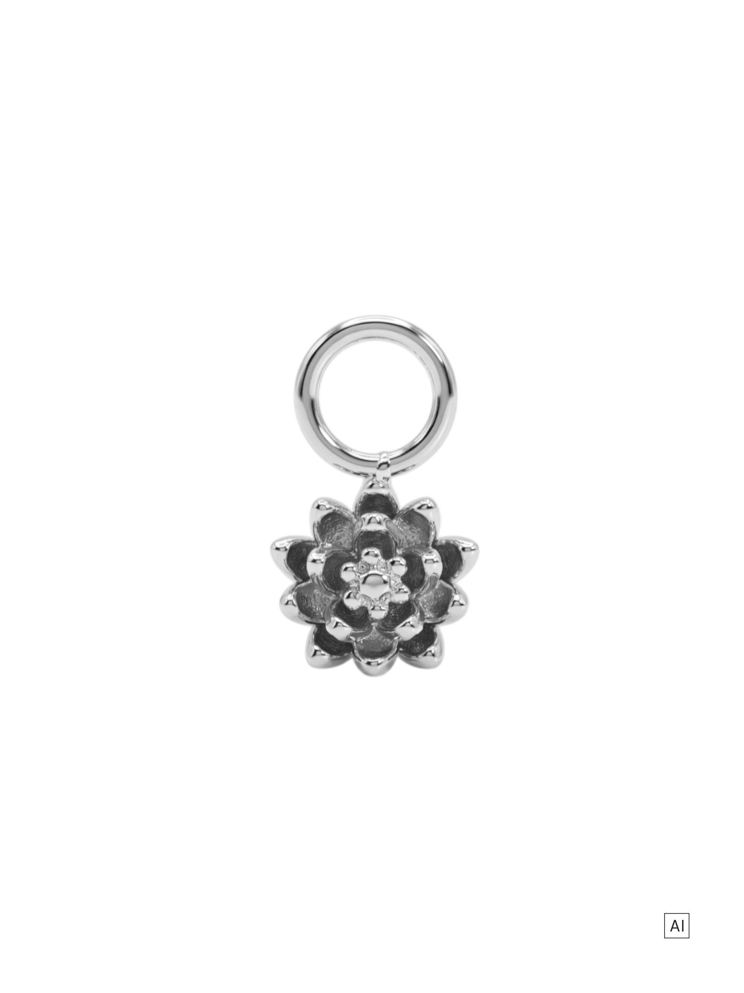 PURELEI Seerose Ohrring-Charm 
- Geburtsblume Juli