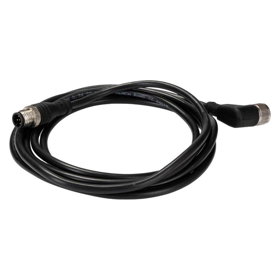 RS PRO M12 male - M12Female Angled, 5W, 2m (8771088)