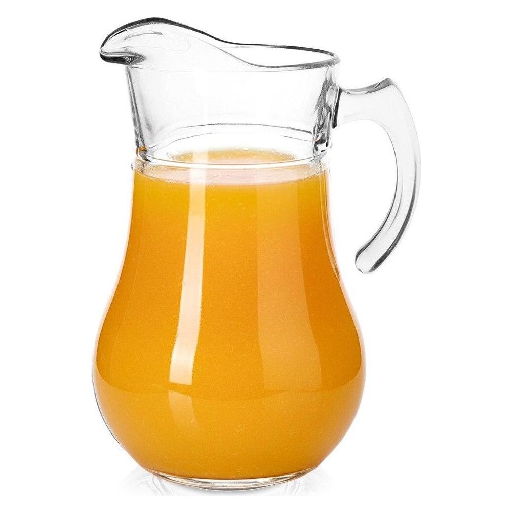Lumarko Grosser Glaskrug für Getränke wie Wasser, Kompott und Säfte mit Henkel, 2,4 l (2.40 l) (72466739)