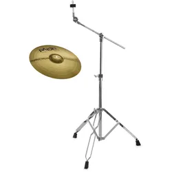 Paiste 101 Brass 14" Crash + Galgenbeckenständer SET