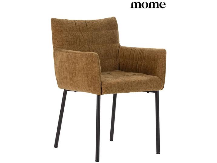 MOME Stuhl NAOMI Stoff rotbraun