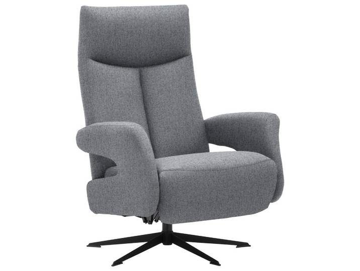 Welnova Relaxsessel, Hellgrau, Metall, 74x105x82 cm, Fußauswahl, Stoffauswahl, Relaxfunktion, Wohnzimmer, Sessel, Relaxsessel