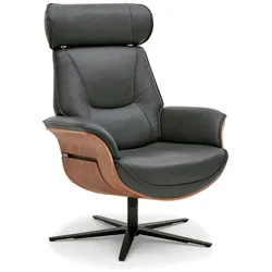 Musterring Sessel MR 276 Leder Grau Anthrazit