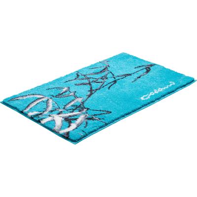 Badematte COLANI "Colani 23" Gr. 4, blau (türkis), H:24mm, Kunstfaser, Badematten, Badematte