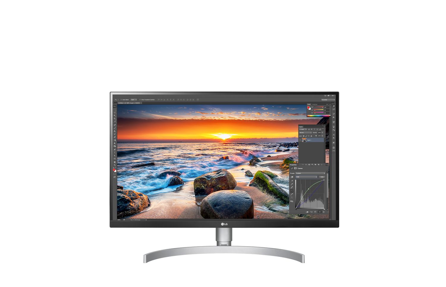 LG 27UL850-W, 68,6 cm (27"), 3840 x 2160 Pixel, 4K Ultra HD, LED, 5 ms, Silber