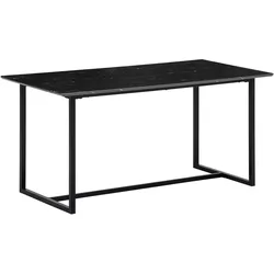 Esstisch Marmoroptik Schwarz