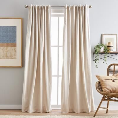 Peri Home Sanctuary Back Tab Lined Curtain Panel Pair