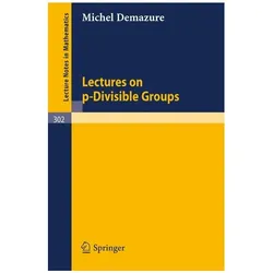 Lectures on p-Divisible Groups, Fachbücher von M. Demazure