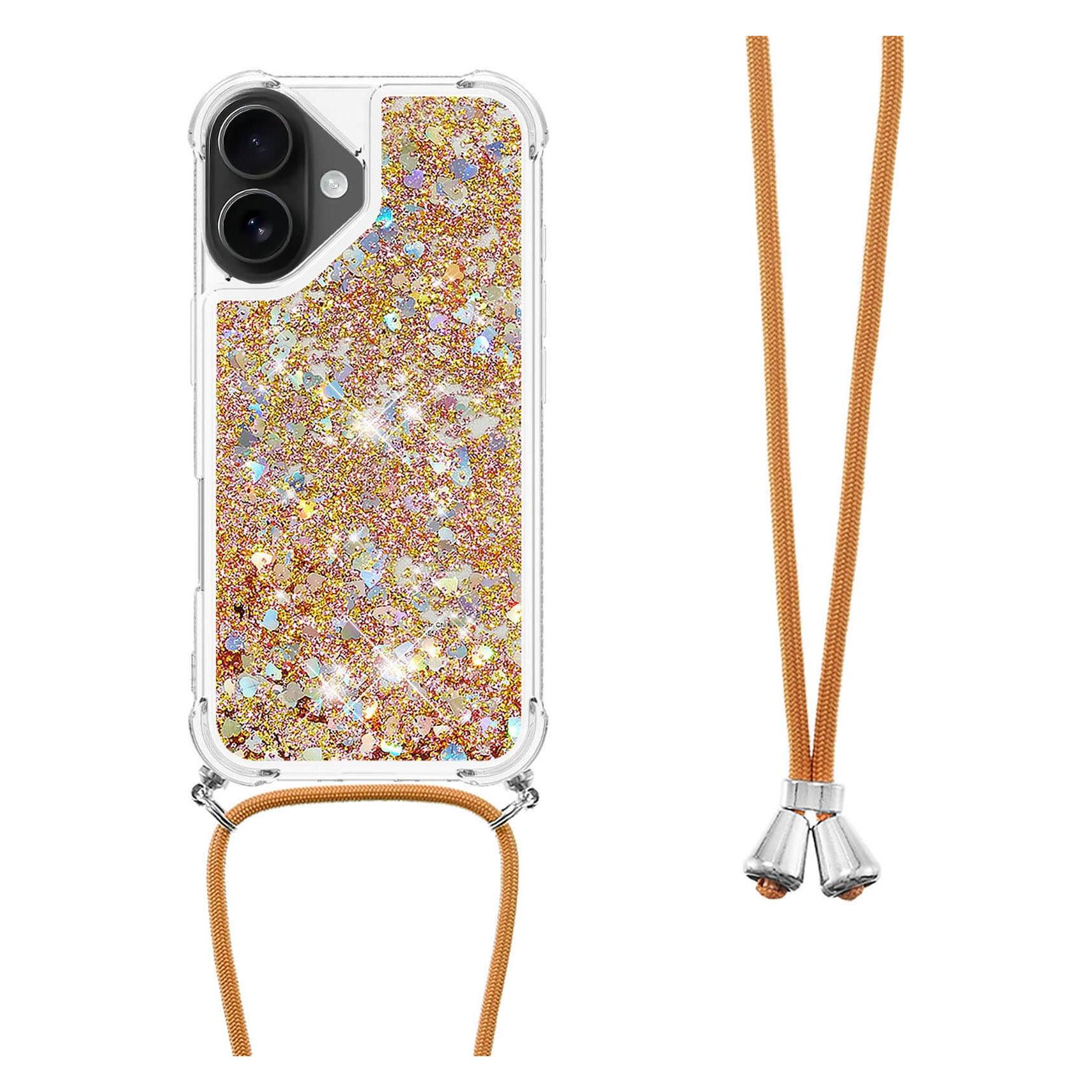 Cover-Discount iPhone 17 - Glitzer Hülle mit Kordel (62883490)