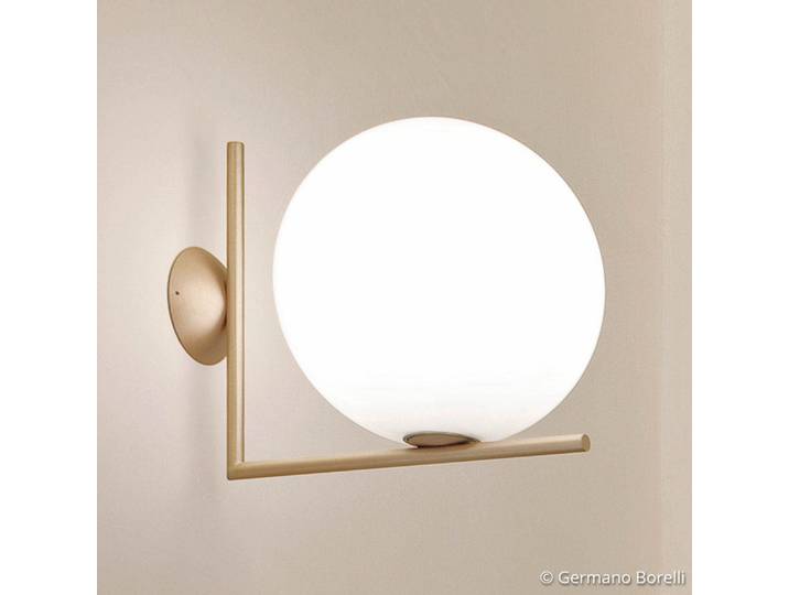 IC C/W2 Applique Murale/Plafonnier Laiton - Flos - Salon / séjour - Design - Métal - Boule