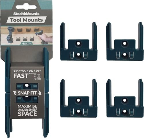 Stealthmounts Gereedschapshouder Compatibel met Makita 18V LXT - Blauw - 4-pack