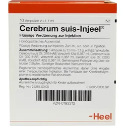 CEREBRUM SUIS Injeel Ampullen 10 St Ampullen