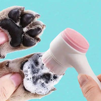 Youfap Market Dual Sided Dog Grooming Tool, Silicone Pet Paw Cleaner & Massage Brush For Healthy Claws Dual Sided Dog Grooming Tool, Silicone Pet Paw Cleaner & Massage Brush For Healthy Claws