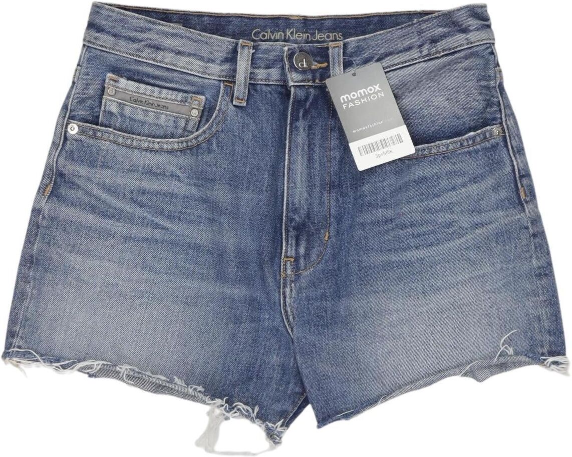 Calvin Klein Jeans Damen Shorts, Blau, Gr. W27, Baumwolle - Second Hand
