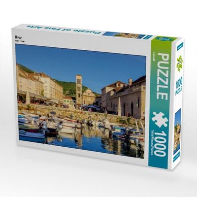 CALVENDO Puzzle Hvar | 1000 Teile Lege-Größe 64x48cm Foto-Puzzle für glückliche Stunden