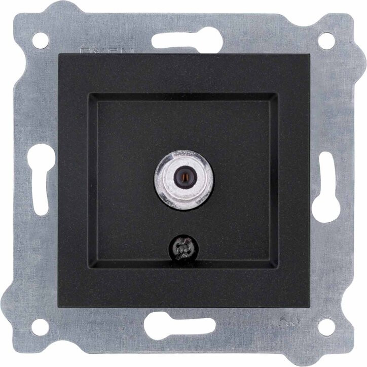 EXEN SAT-aansluiting met filter, F-connector, zwart, 262/14E