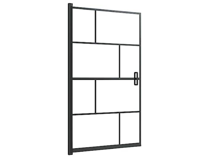 vidaXL Cabine de douche ESG 80x140 cm Noir