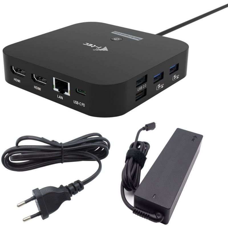 I-TEC USB-C 2X HDMI DOCK 100W PD 100W + I-TEC CHARGER 100W