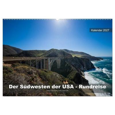 Der Südwesten der USA - Rundreise (Wandkalender 2027 DIN A2 quer), CALVENDO Monatskalender