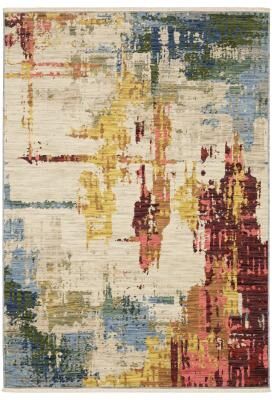 Style Haven Shiloh Abstract Beige/Multi Wool Blend Area Rug